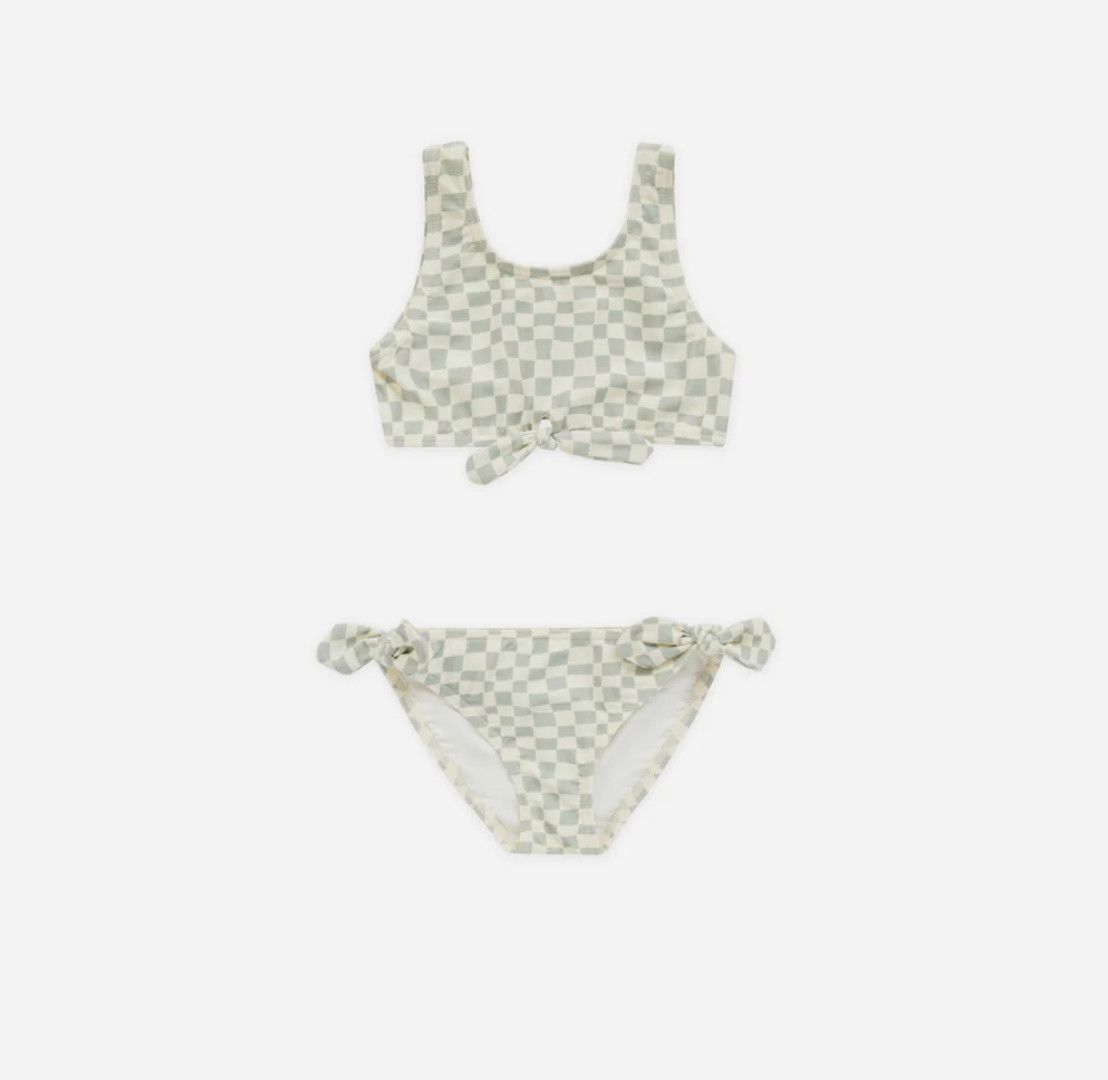 knotted bikini- seafoam check