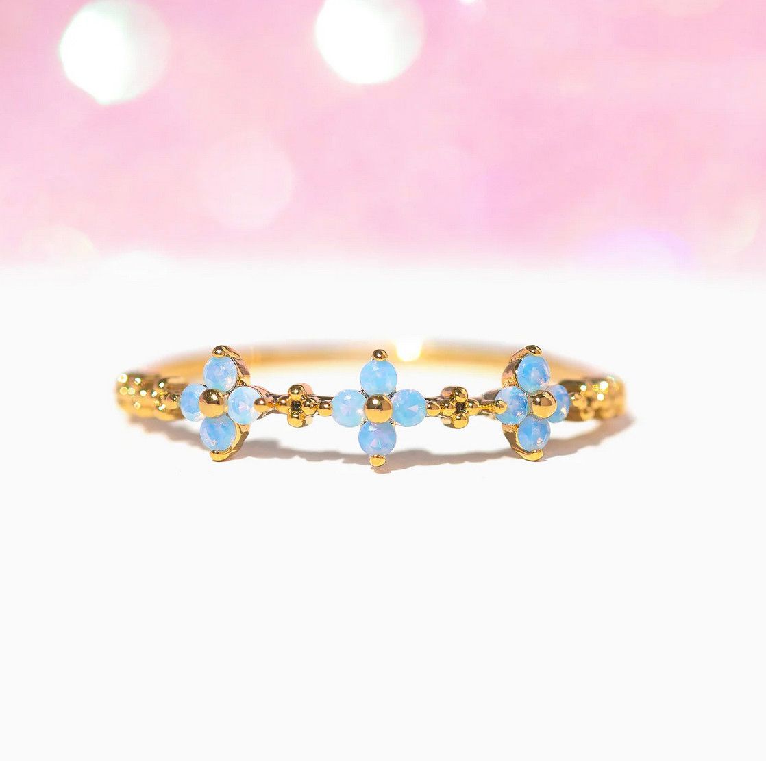blue blossom love ring