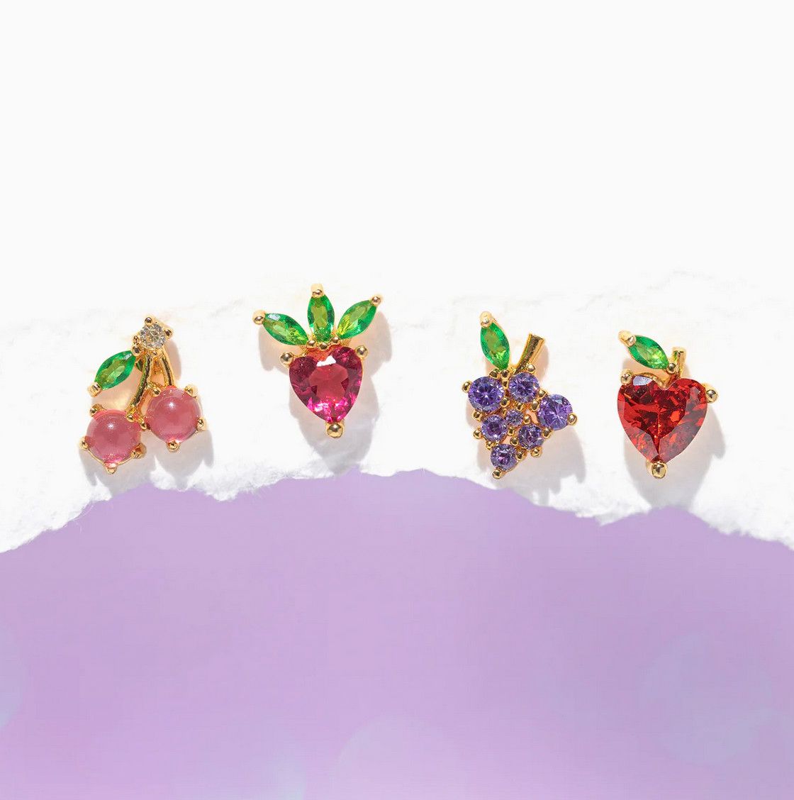 fruit basket stud set