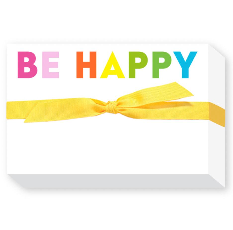 be happy big &amp; bold notepad