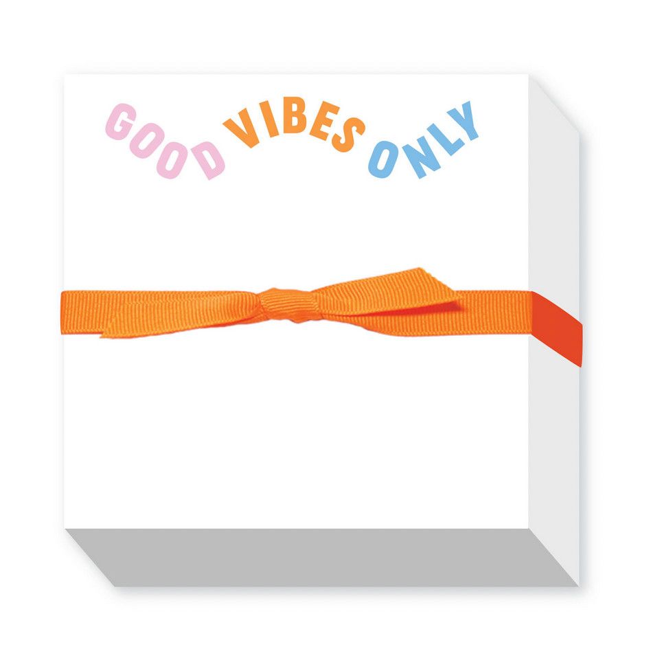 good vibes only chubbie notepad