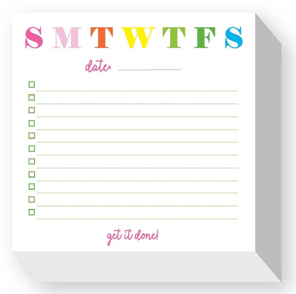 daily list chubbie notepad