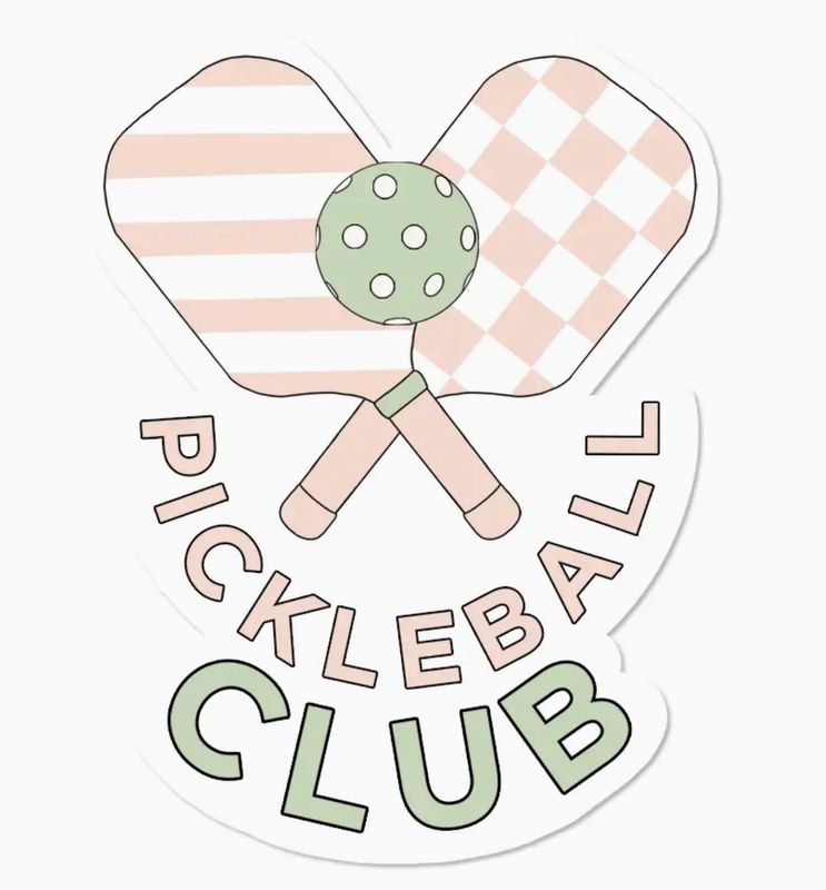 pickleball club sticker