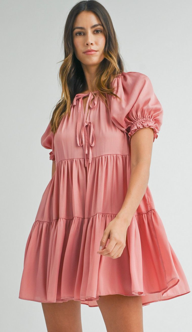 calliope mini dress- rose