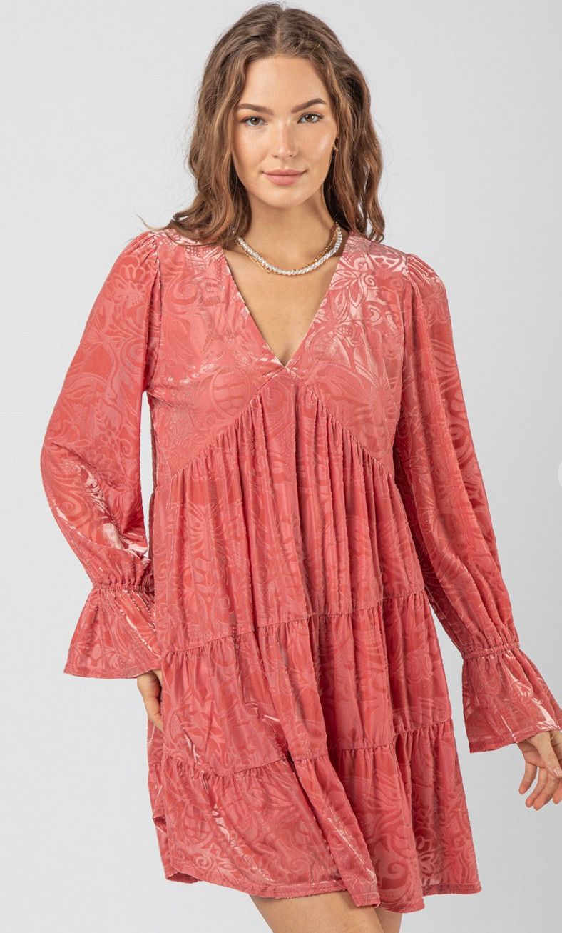 chloe velvet mini- mauve