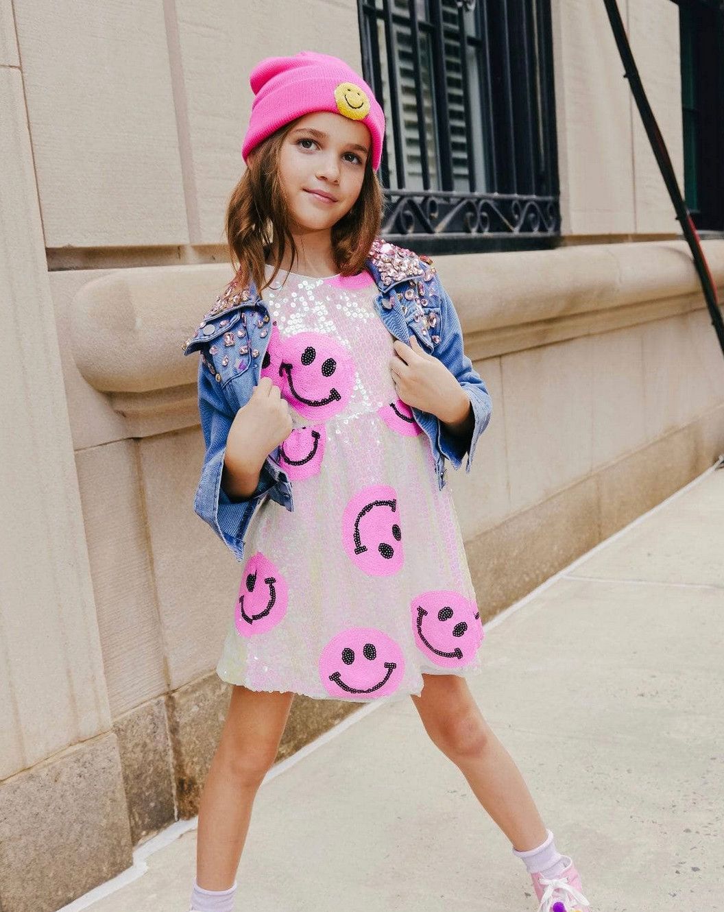 pinkie happy emoji dress