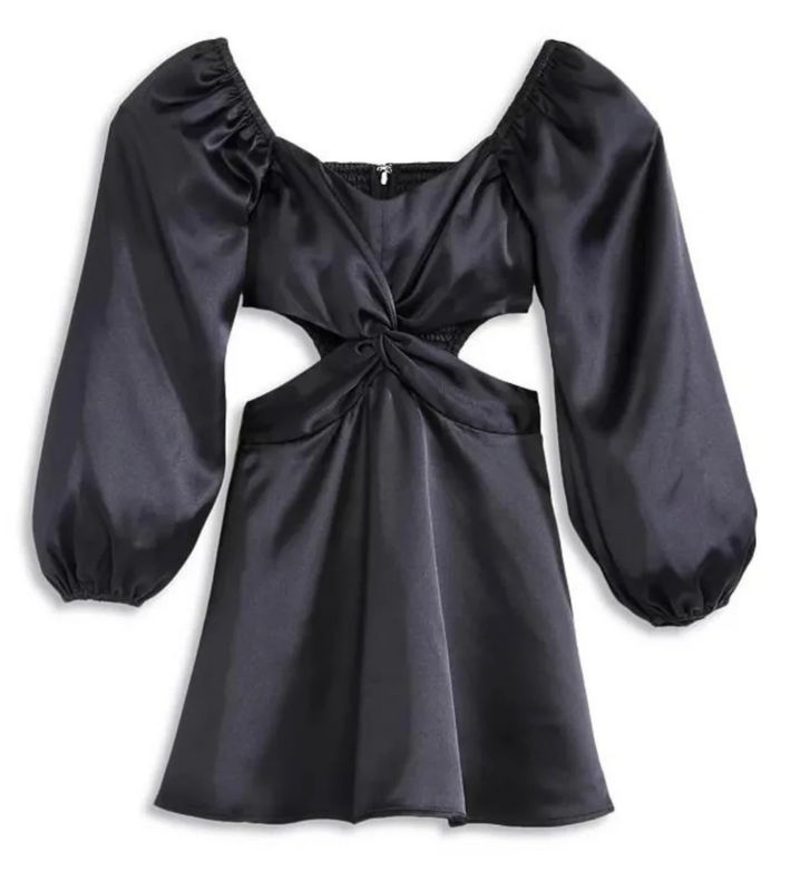 ari dress- black satin