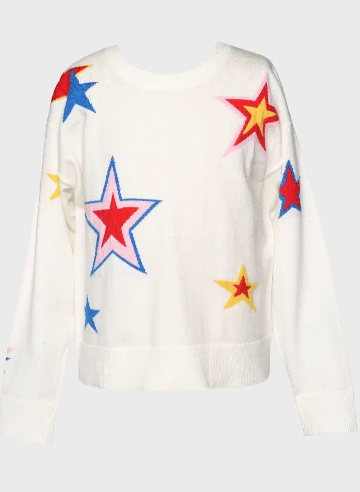 multicolor star sweater