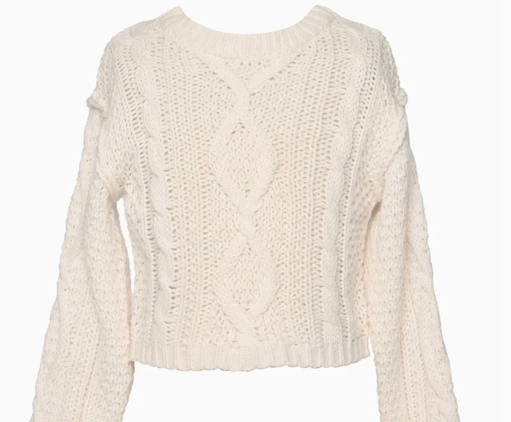 cable knit sweater