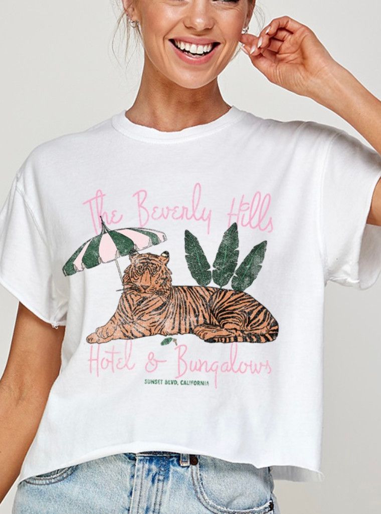 beverly hills crop tee
