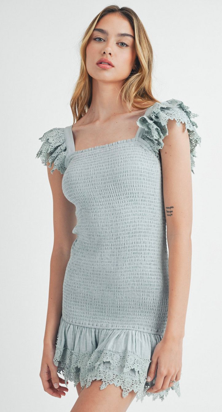 isn&#39;t she lovely dress- lt sage