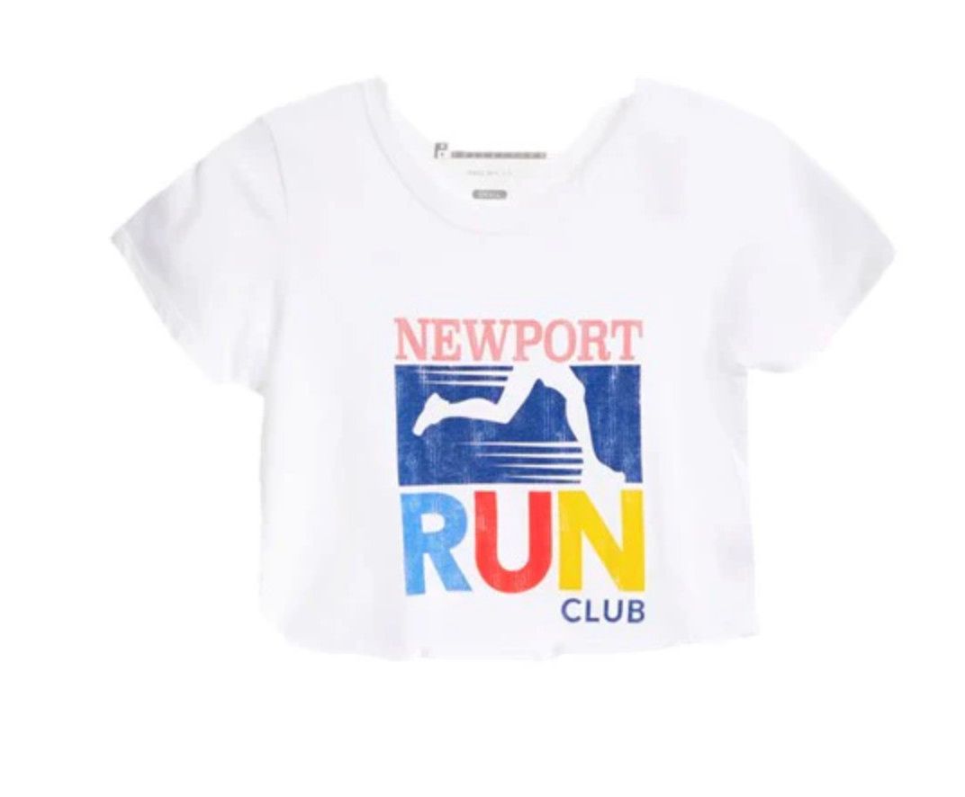 newport run club crop tee