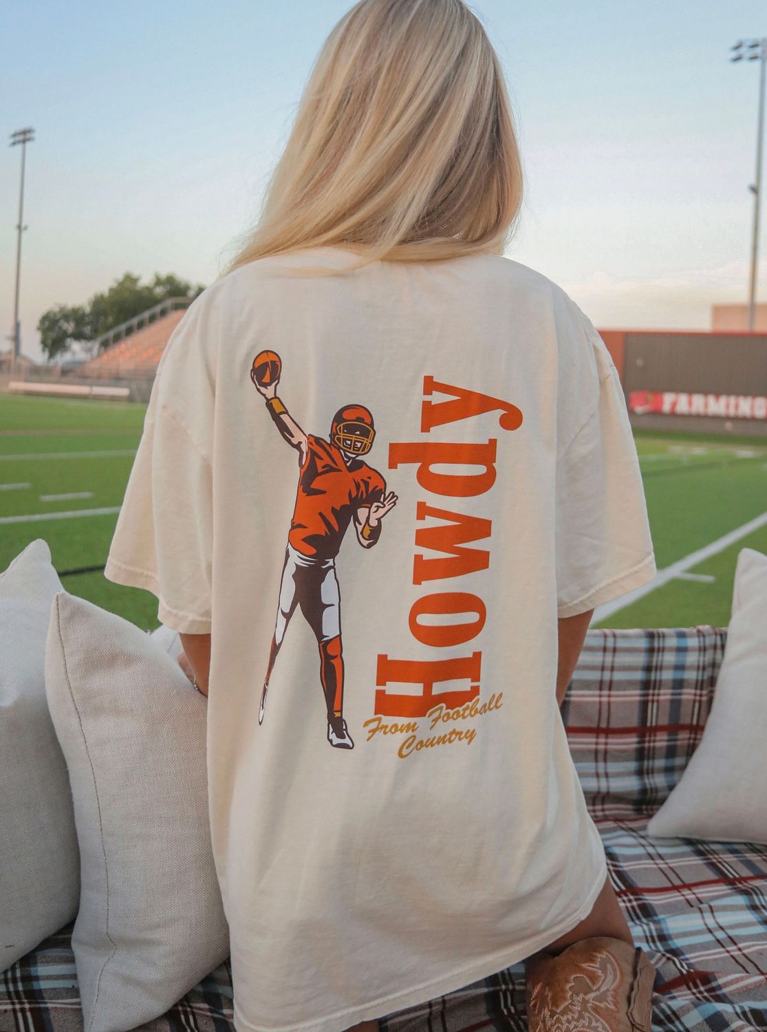 howdy football tee