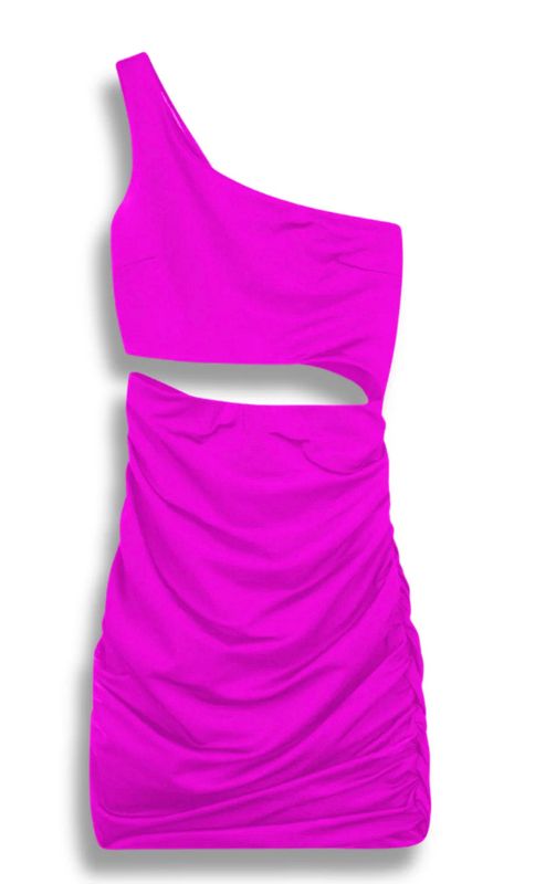 ginger dress- neon pink