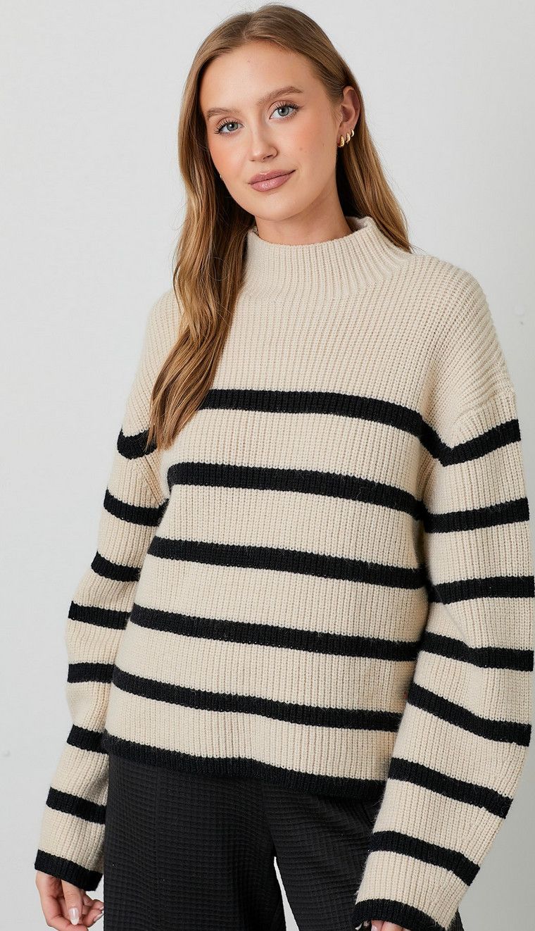 cici stripe sweater