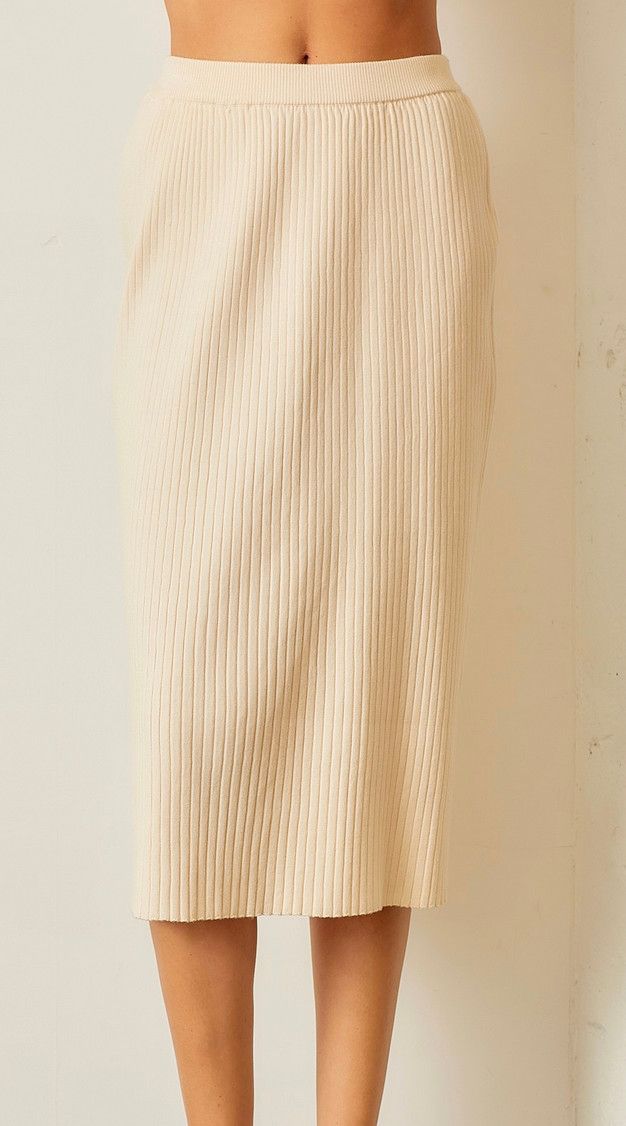 mary midi skirt- cream 