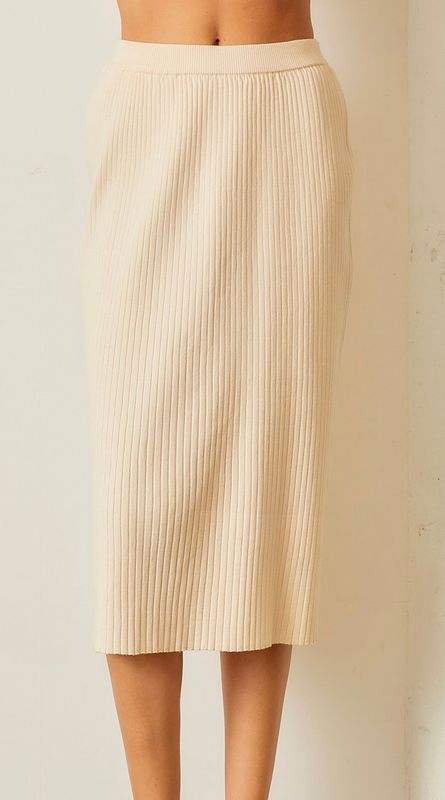 mary midi skirt- cream 
