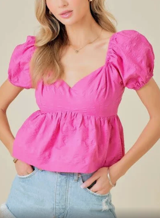 alexa top- hot pink