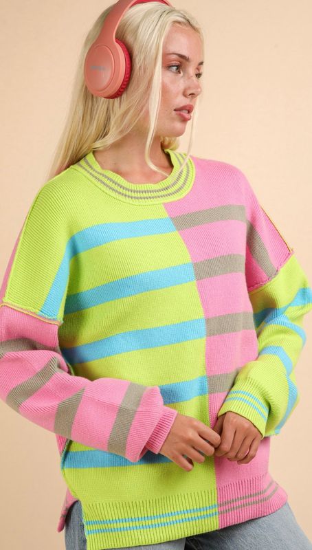 happiness sweater- lime