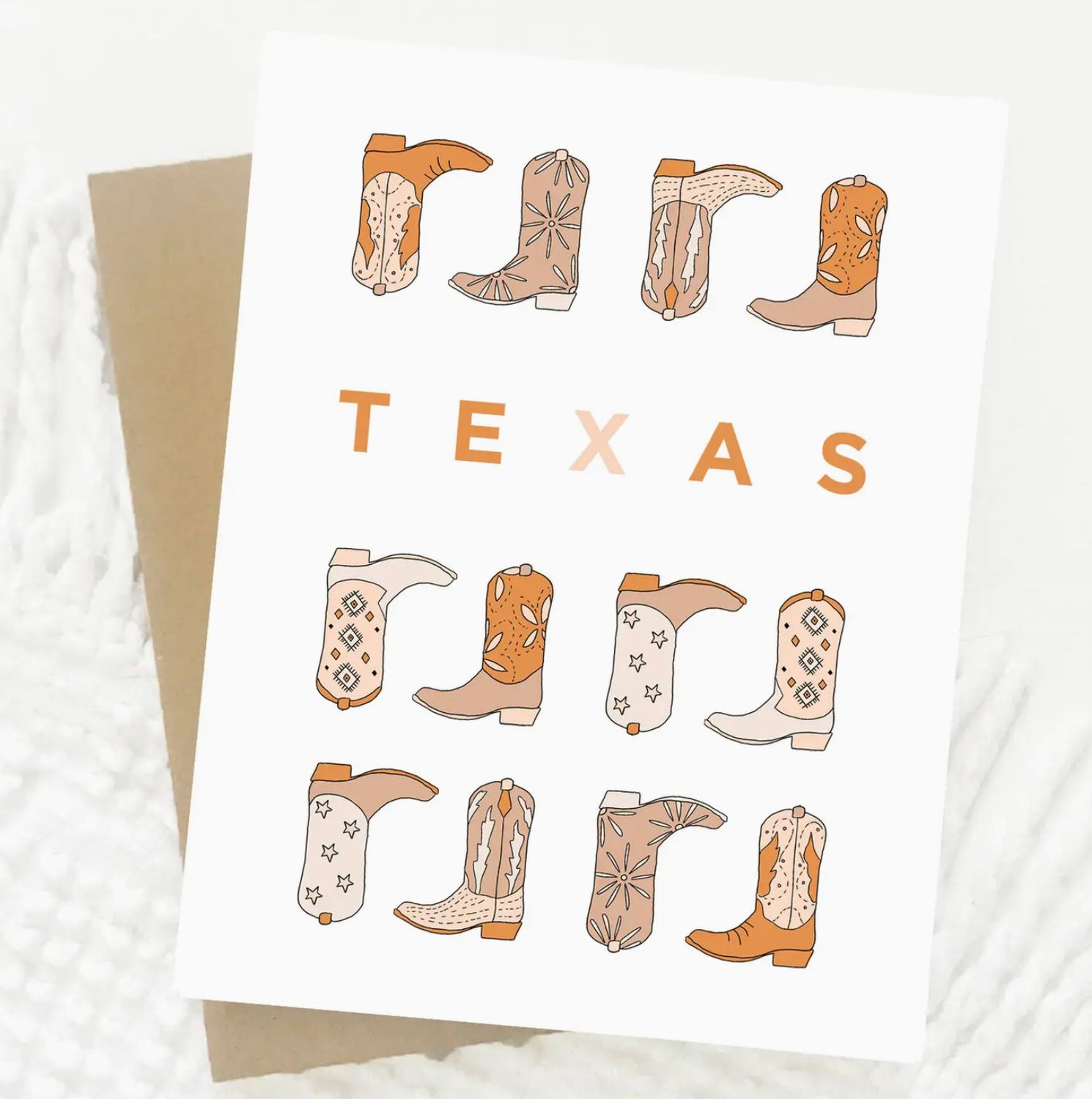 texas boots card