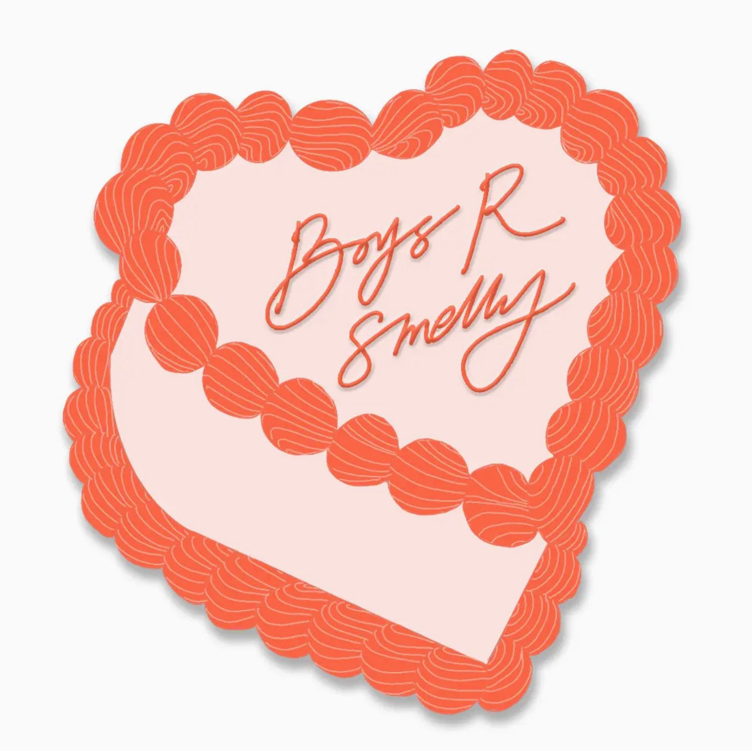 boys r smelly sticker