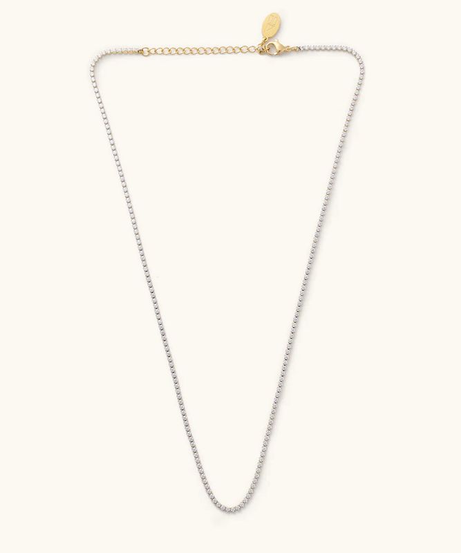 micro tennis necklace