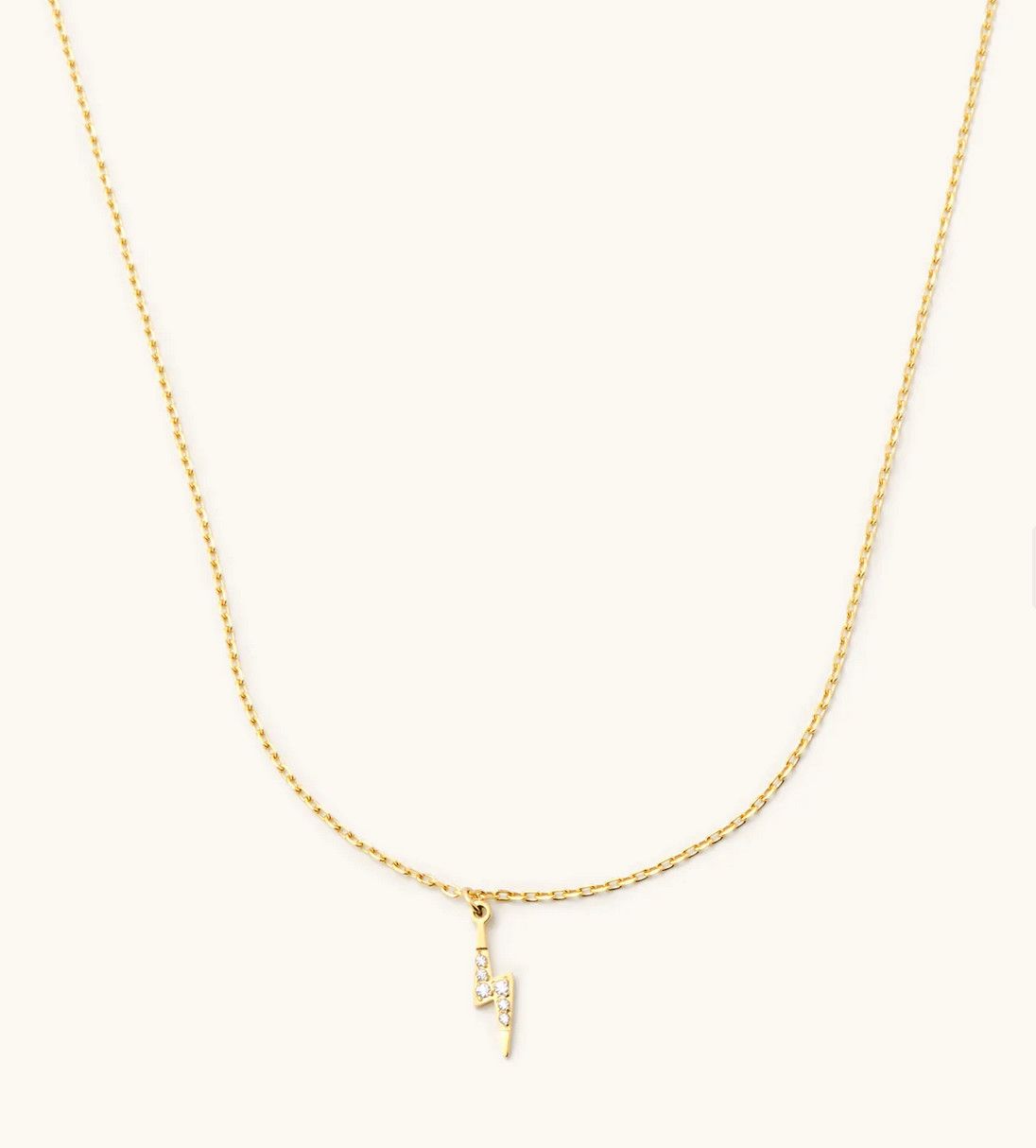 crystal bolt necklace