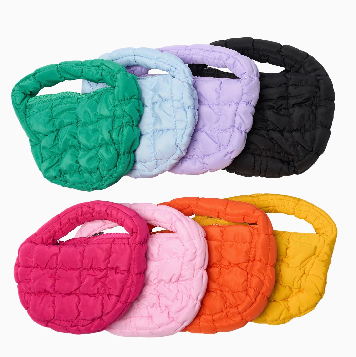 mini quilted nylon purse