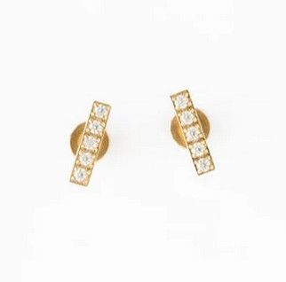 diamond bar studs