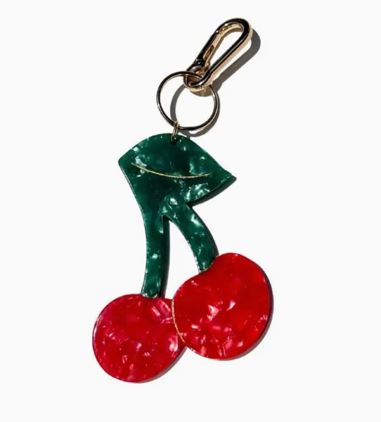 cherry bag charm