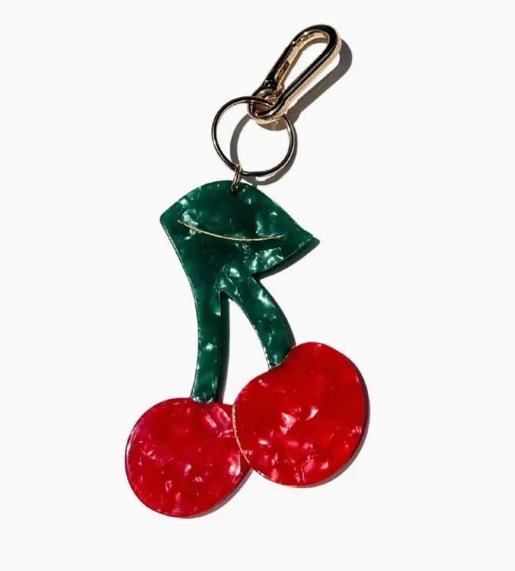 cherry bag charm