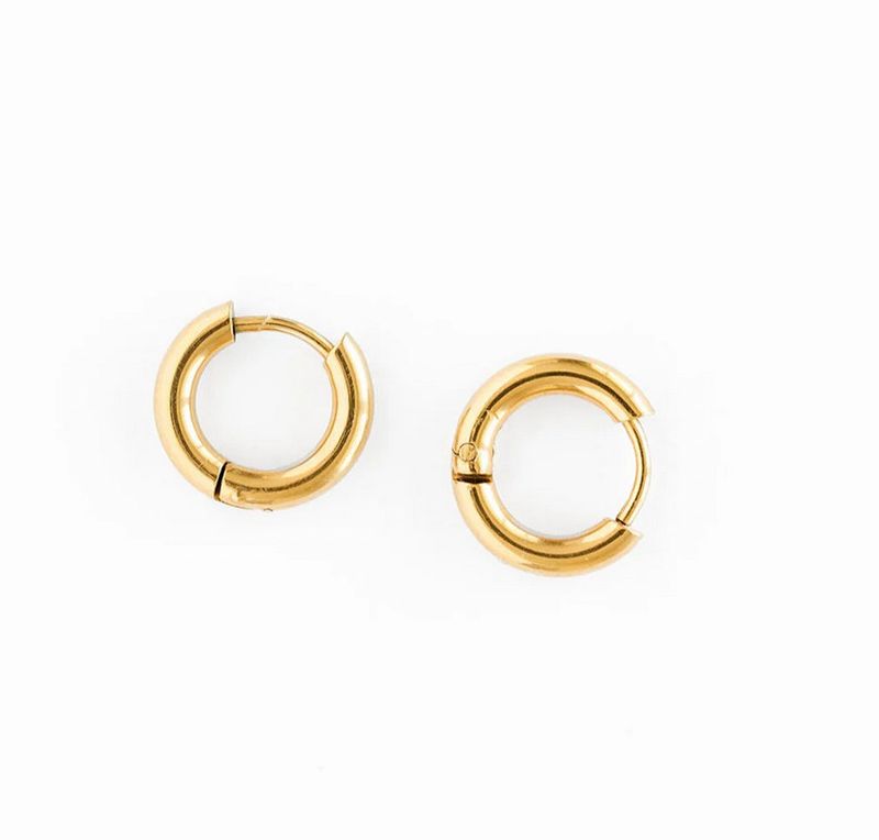 endless hoop- gold