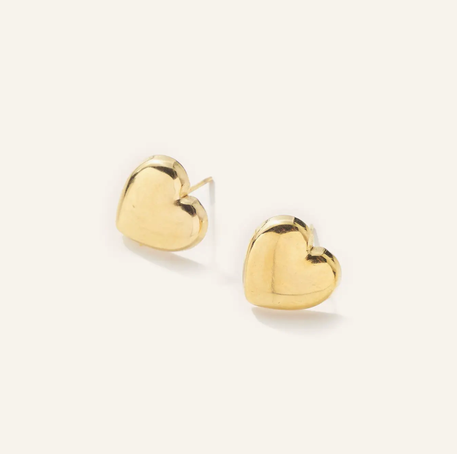 bubble heart studs
