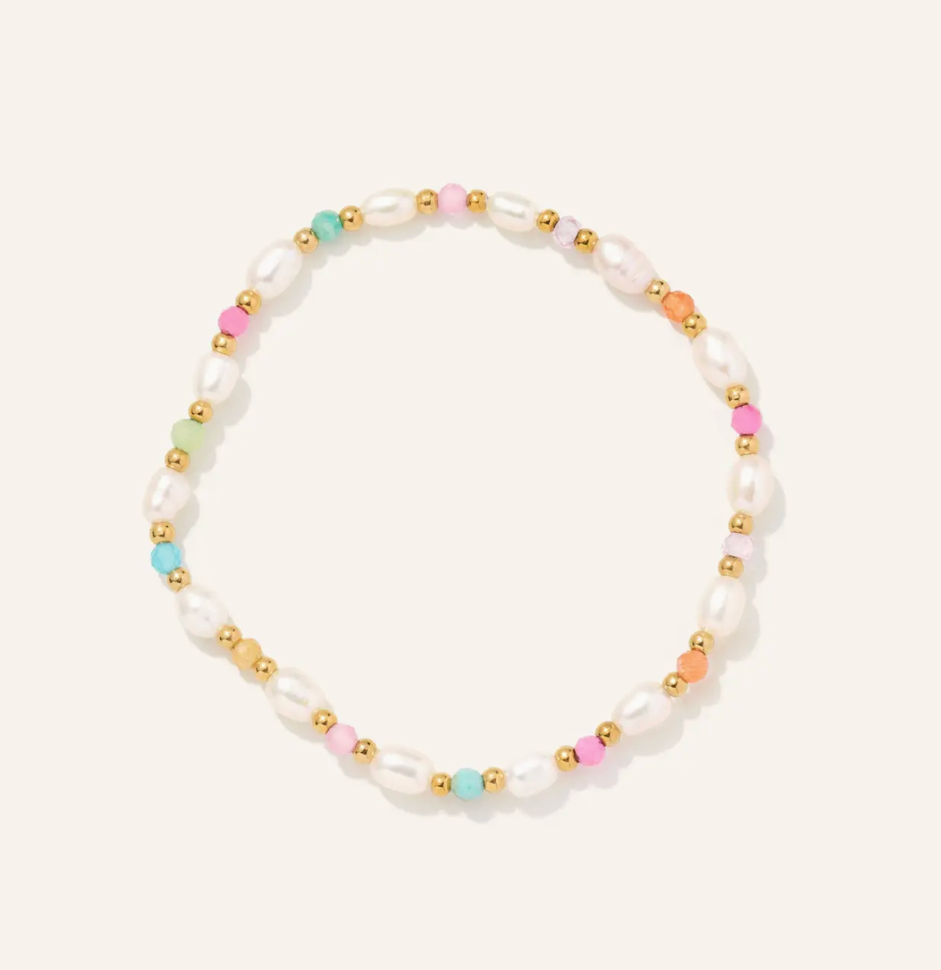 colorful pearl bracelet