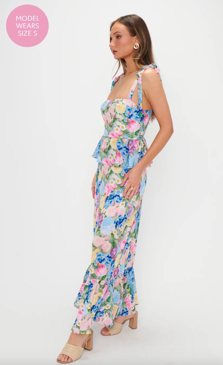 paxton midi dress- flower shop