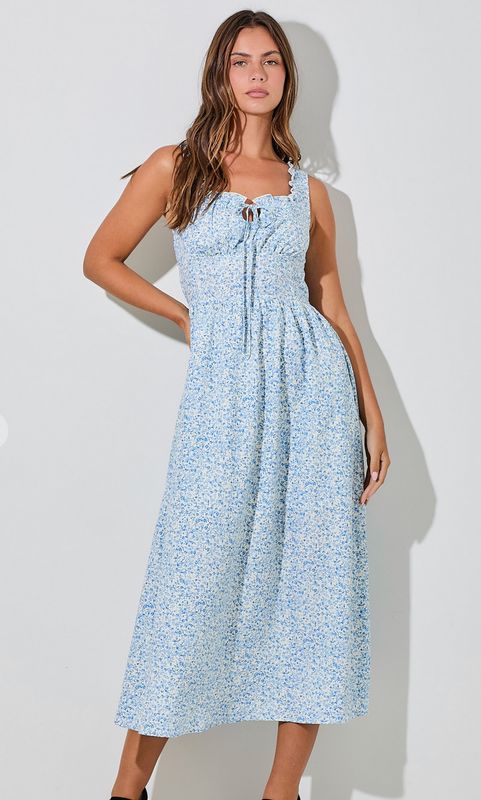 milkmaid maxi dress