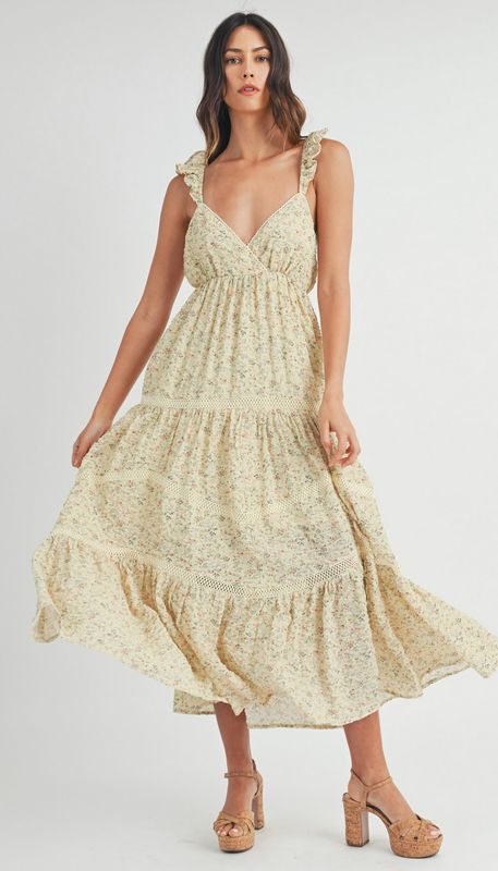 callie floral lace maxi