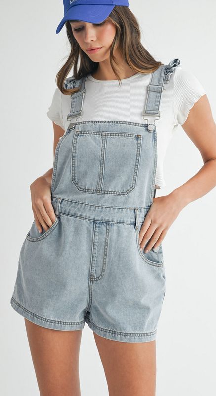 ballpark ruffle overalls