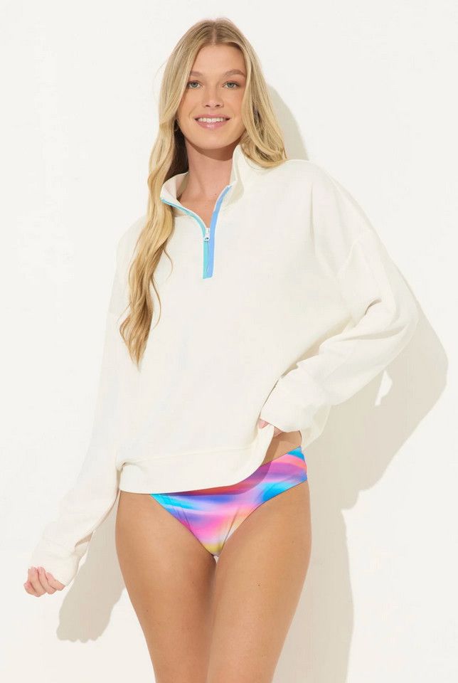 cloud colorblock quarter zip