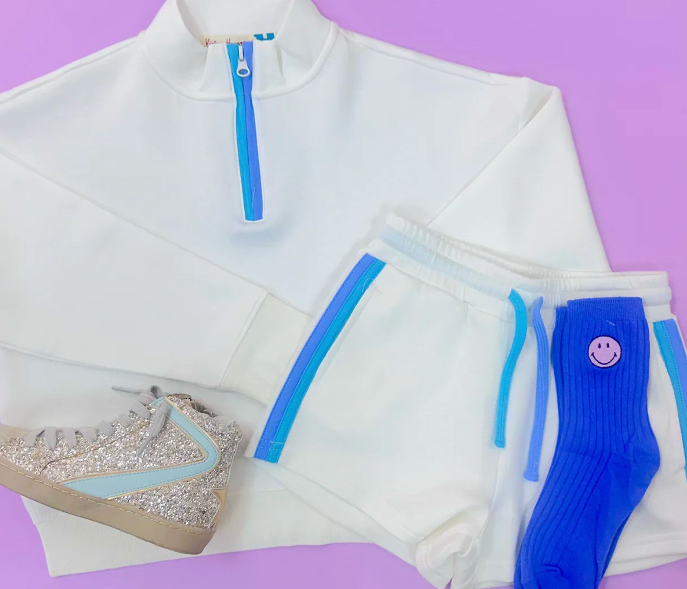 colorblock cloud short