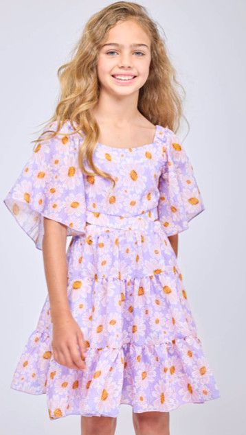 floral lavender dress