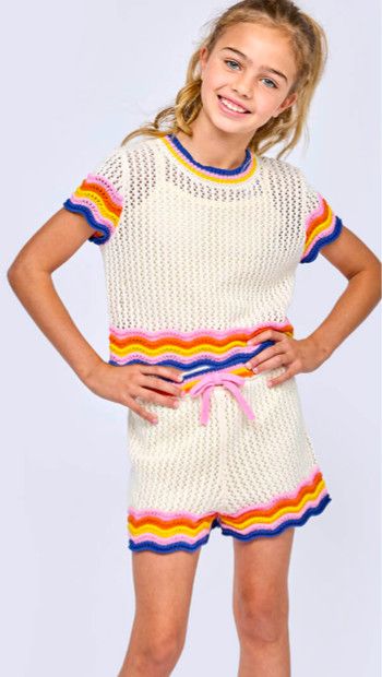 wavy crochet set