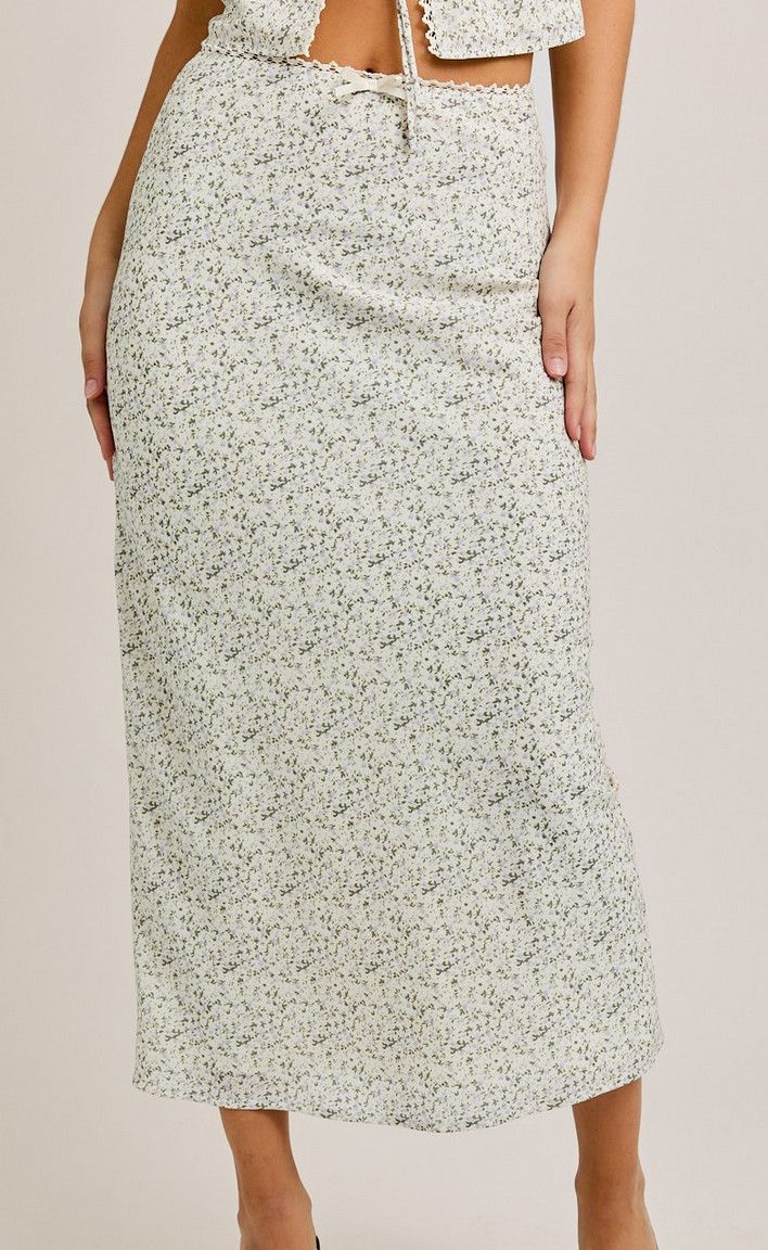 julianne ditsy maxi skirt