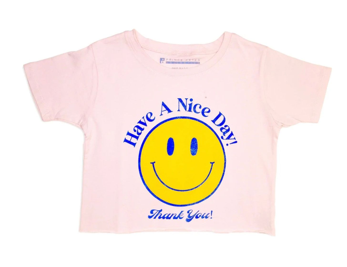 have a nice day crop tee