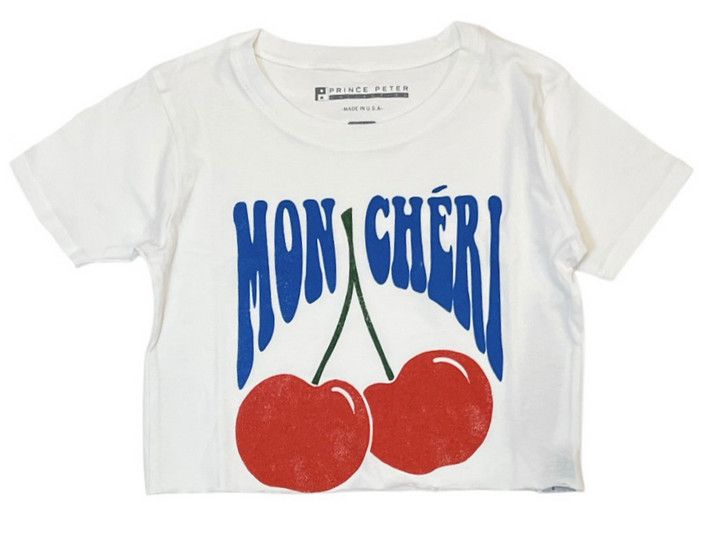mon cheri crop tee