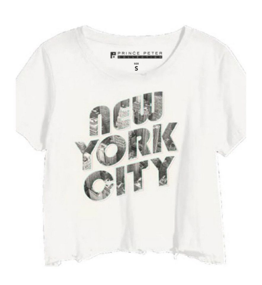 nyc cityscape crop tee
