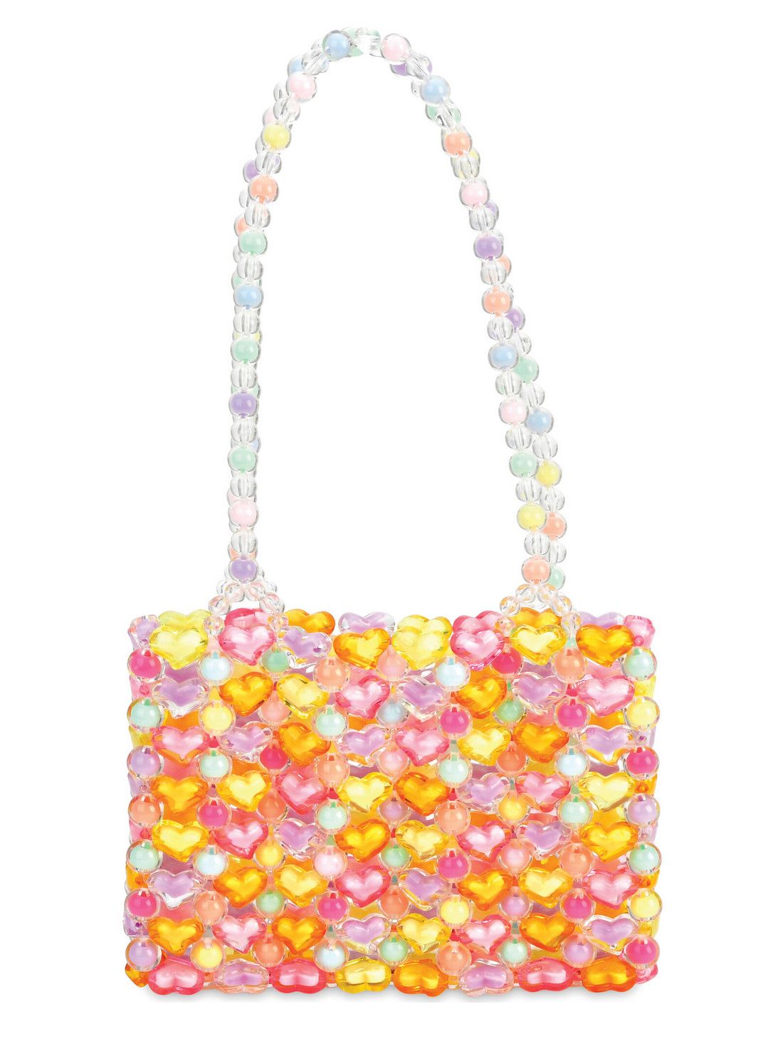 beaded pastel bag