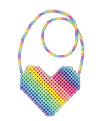 heart bead crossbody bag