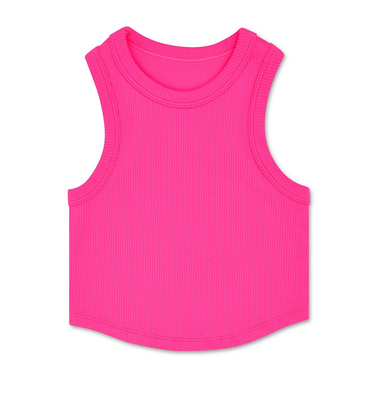 cropped ribbed tank