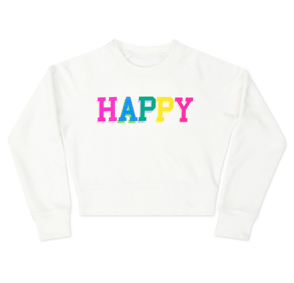 happy crewneck sweatshirt